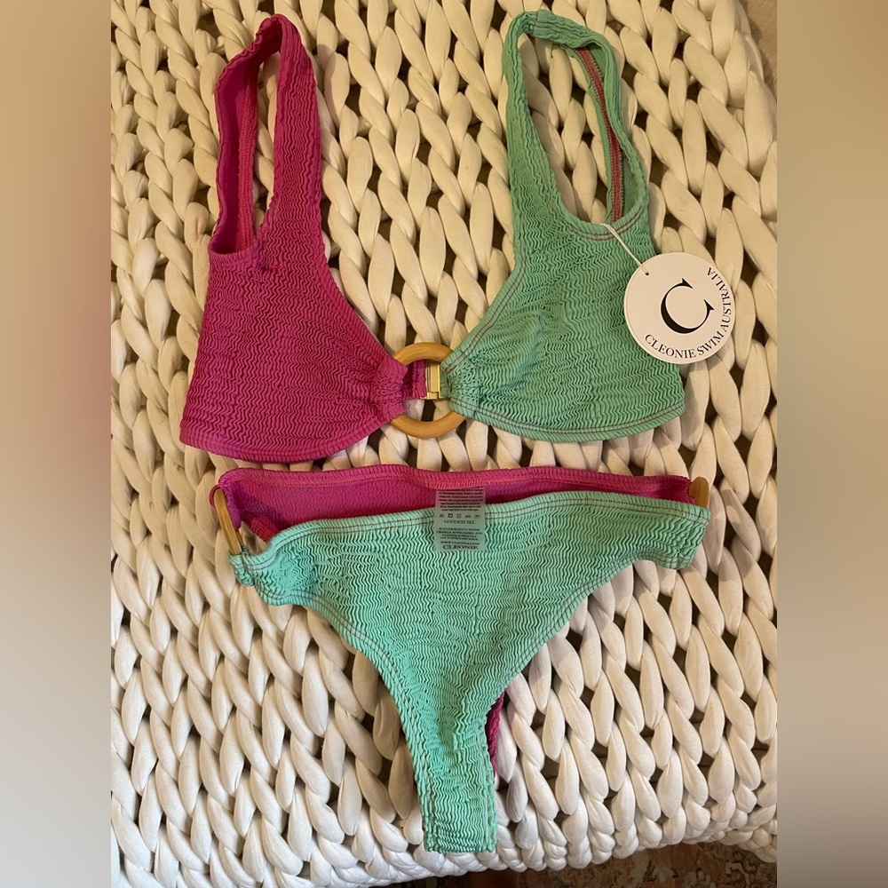 Cleonie crinkle bathing suit